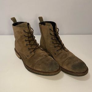 ECCO Kenton Vintage boots. Rustic suede. Cocoa brown. Sz 12